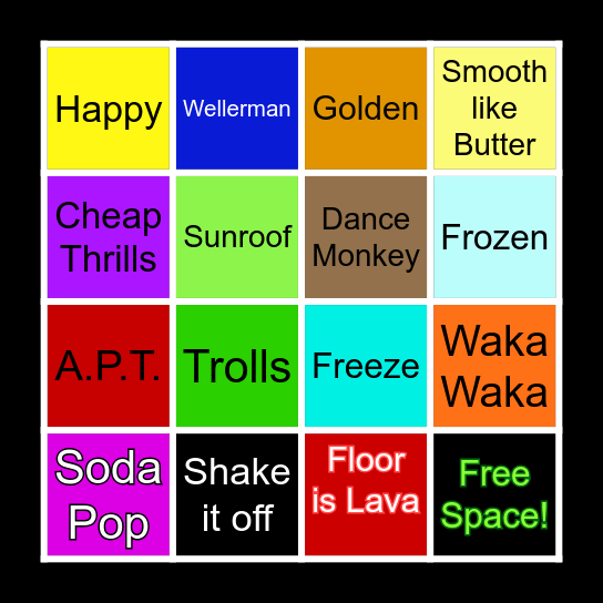 Dhwani's 40th Bingo Card