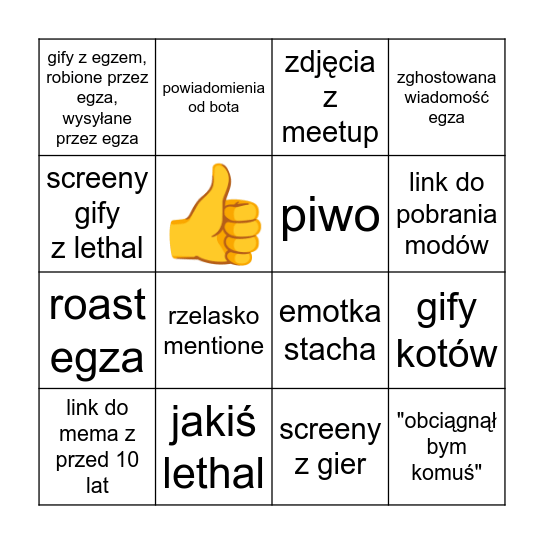 server nagrywek bingo Card