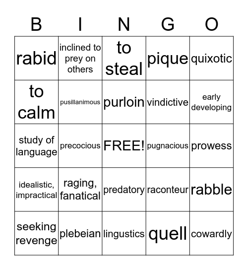 POWERPLUS 2 ✰ LESSON 16 Bingo Card