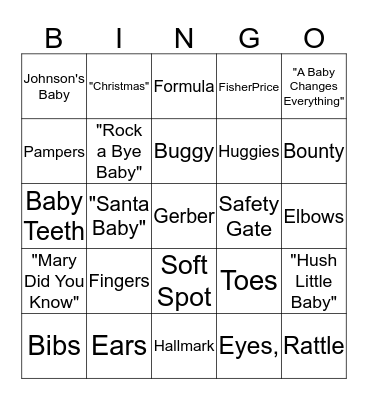 BabyBingo Card