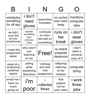 apes bingo Card