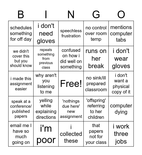 apes bingo Card
