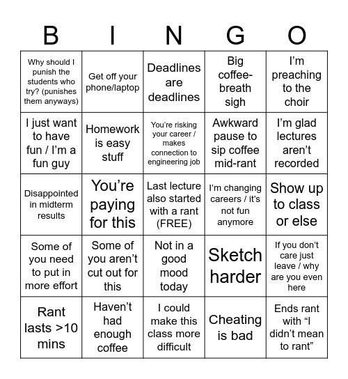 310 Vahe Crashout Bingo Card