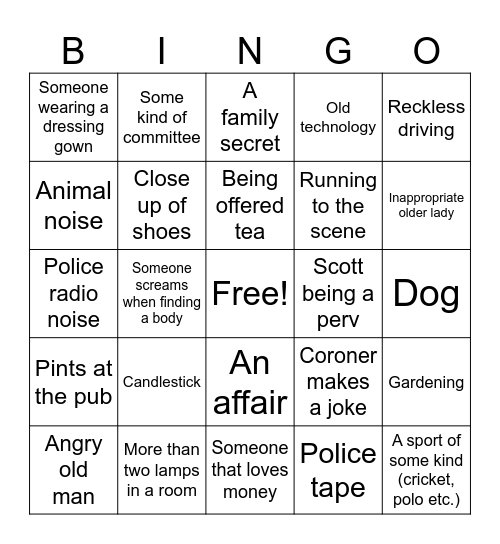 Murder club is back! ✨ Bingo Card