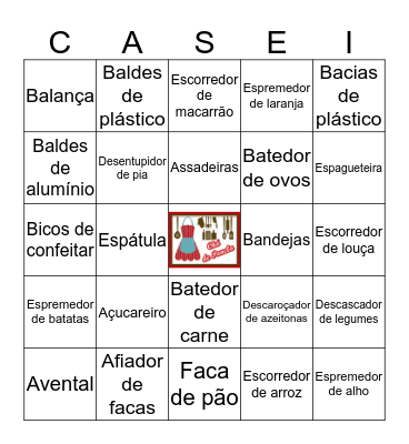 CHÁ DA BAYANE Bingo Card