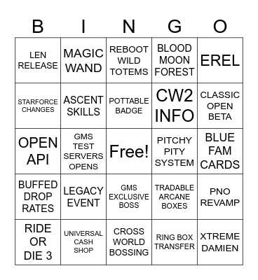 MAPLE CON 2025 Bingo Card