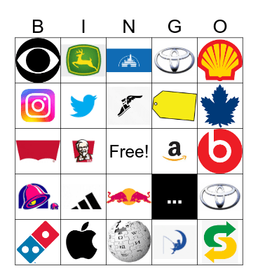 Corporate Logo Bingo Card