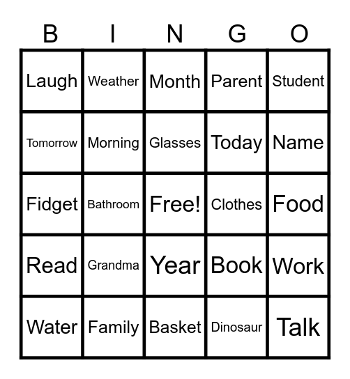 ASL BINGO Card