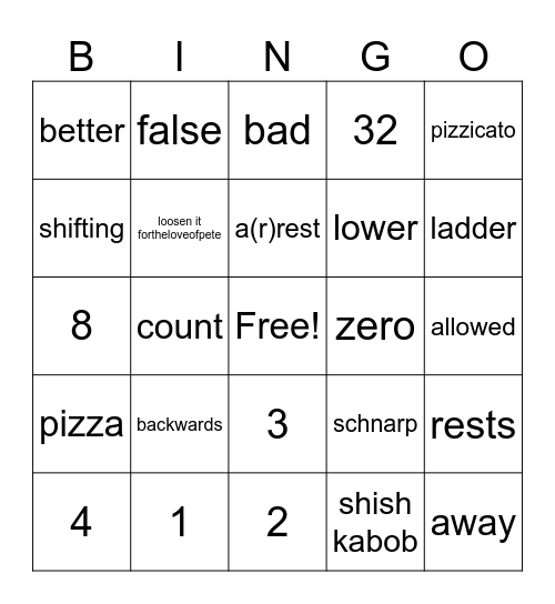 Scale Club Bingo! Bingo Card