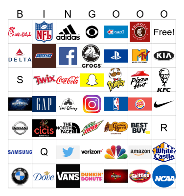 LOGO BINGO! Bingo Card