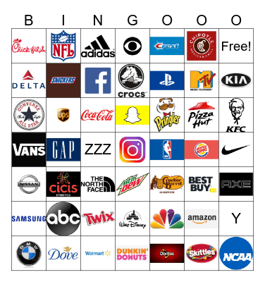 LOGO BINGO! Bingo Card