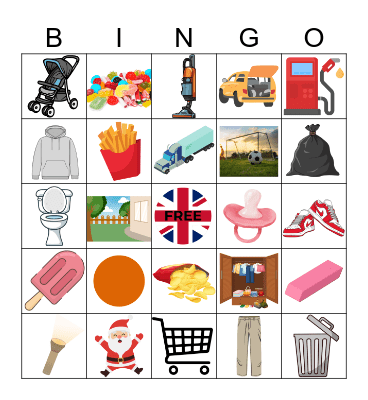 British Bingo Card