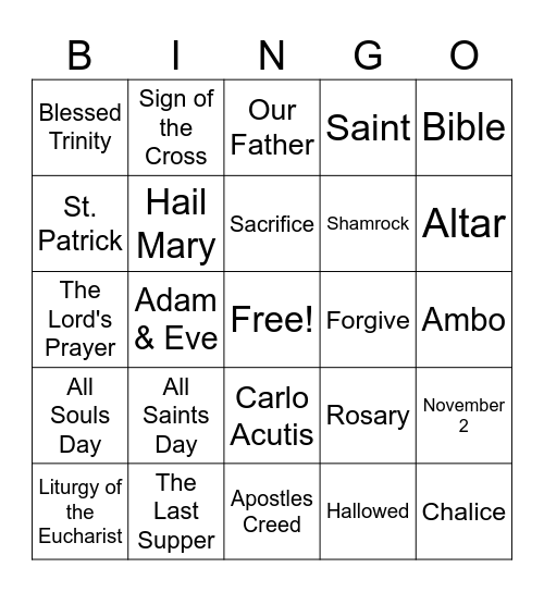 Bingo Card