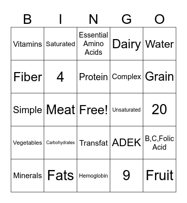 BINGO Card
