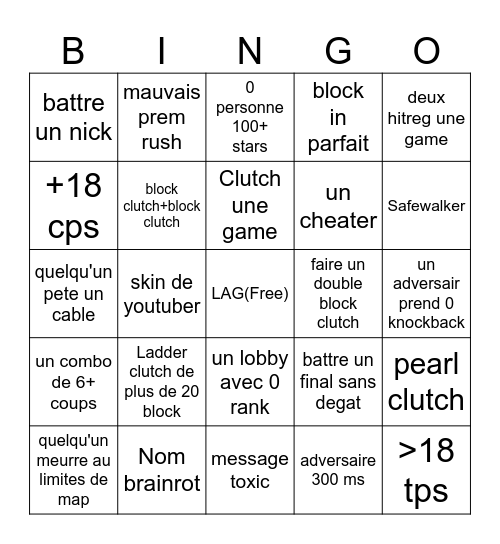 Bingo minecraft Bingo Card