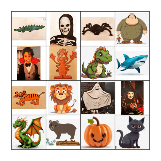 I'm scared Bingo Card