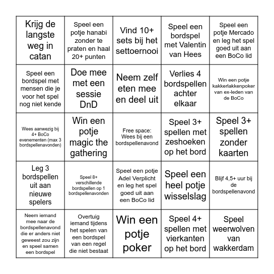 BoCo Bingo Card