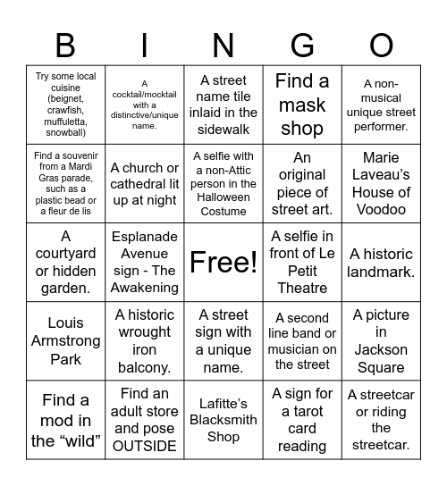 MSTT: Undead BINGO Card