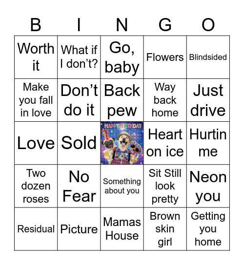Jessys Favorites HBD 🎂 Bingo Card