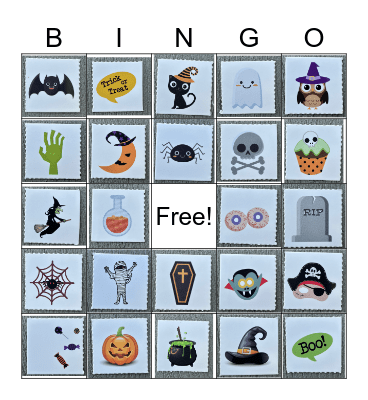 Halloween Bingo Card