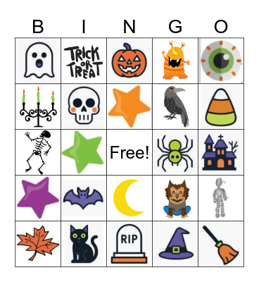 Halloween BINGO Card