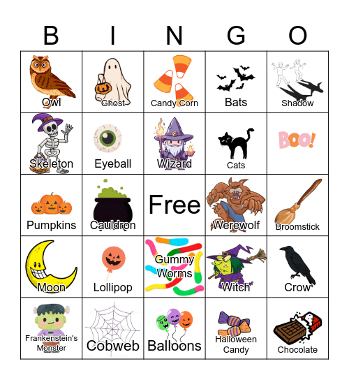 Halloween Bingo Card