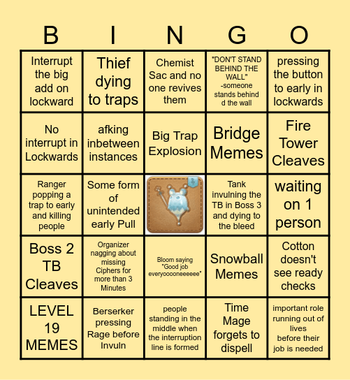 FORKED TOWER BINGO Card
