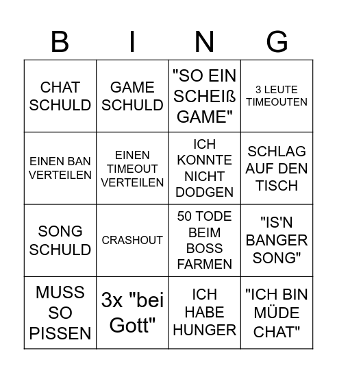 ELDEN RING BINGO Card