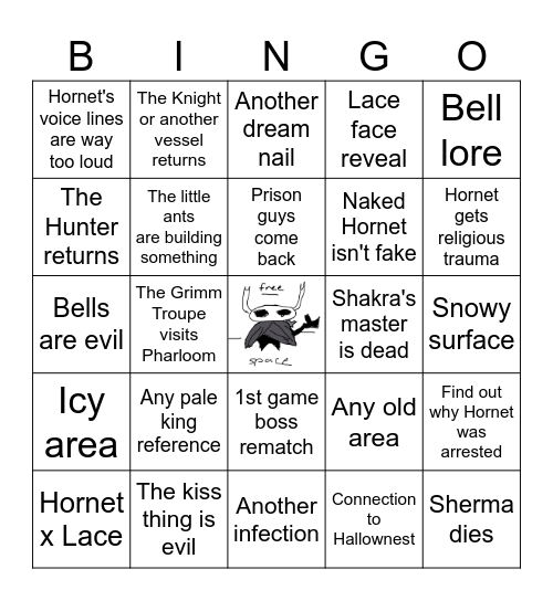SILKSONG PREDICTIONS Bingo Card