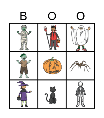 Halloween Bingo Card