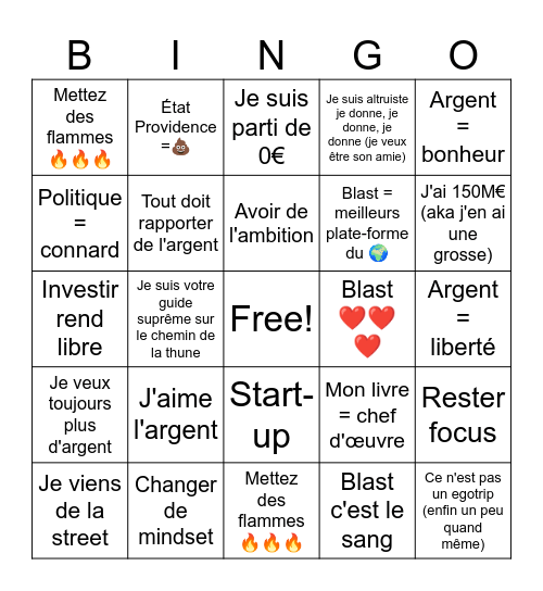 Live A. BOURBON Bingo Card