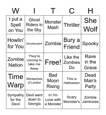 Halloween game 1 Bingo Card