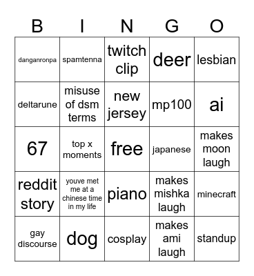 foryoupage Bingo Card