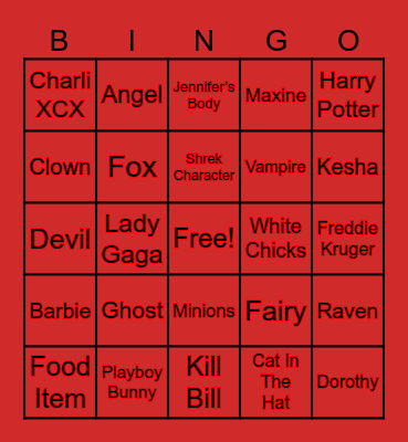Halloween Bingo! Bingo Card