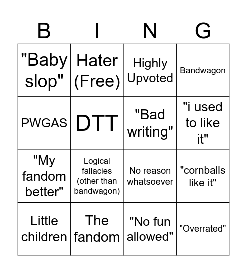 A Bingo Card