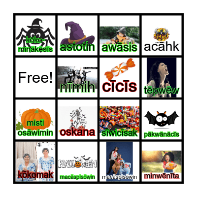 macāspisowin Bingo Card