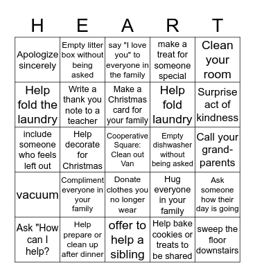 25 Days of Grinchmas! Bingo Card