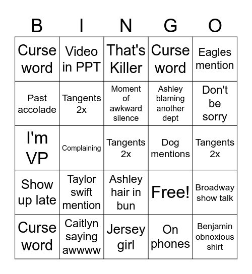 DL BINGO Card