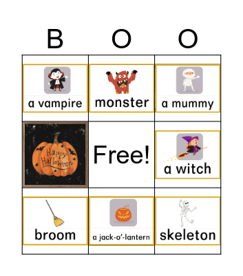 Halloween Bingo Card