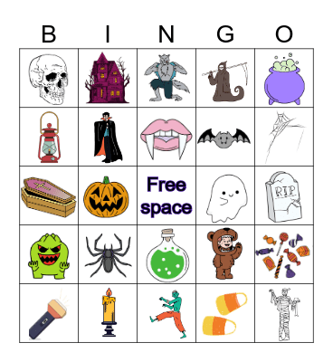 Halloween Bingo Card