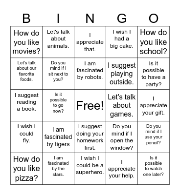 Grade 3 Review Bingo Card