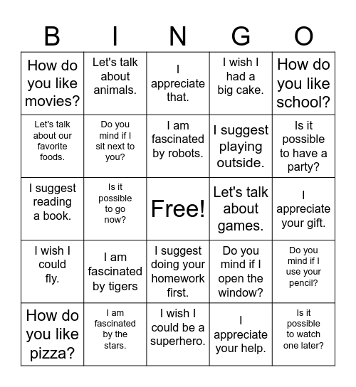 Grade 3 Review Bingo Card