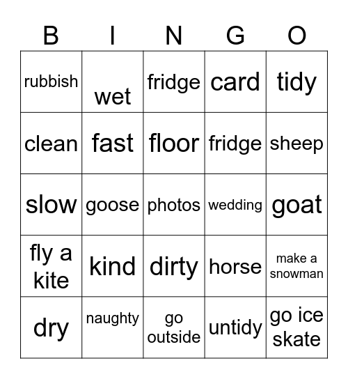 Bingo Card