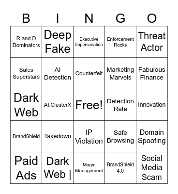 Bingo with BrandShield Bingo Card