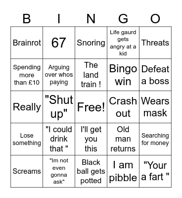 Holiday bingooo Bingo Card