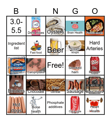 Phosphorus Bingo Card