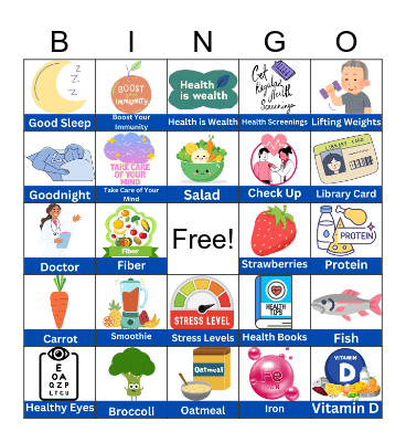 Health Bingo Card