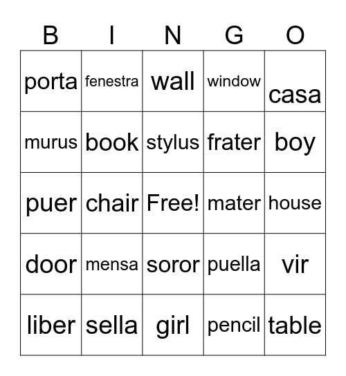 3rd BINGO Card
