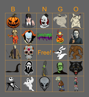 Halloween Bingo Card