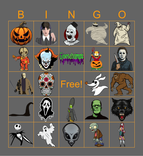 Halloween Bingo Card